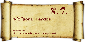 Mágori Tardos névjegykártya